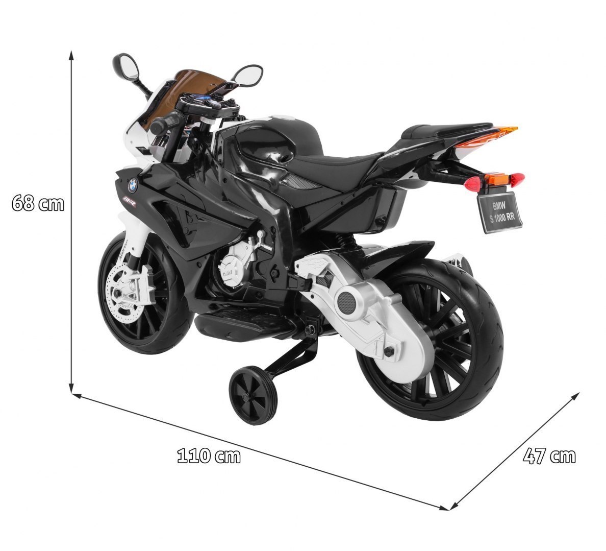 Samochód AUTO na akumulator Motor BMW S1000 RR Czarny Samochód AUTO na akumulator Motor BMW S1000 RR Czarny
