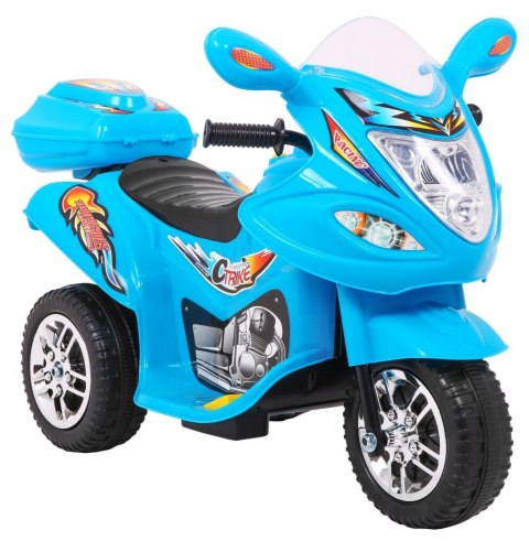 Motor elektryczny na akumulator jeździk motorek dla dzieci Niebieski