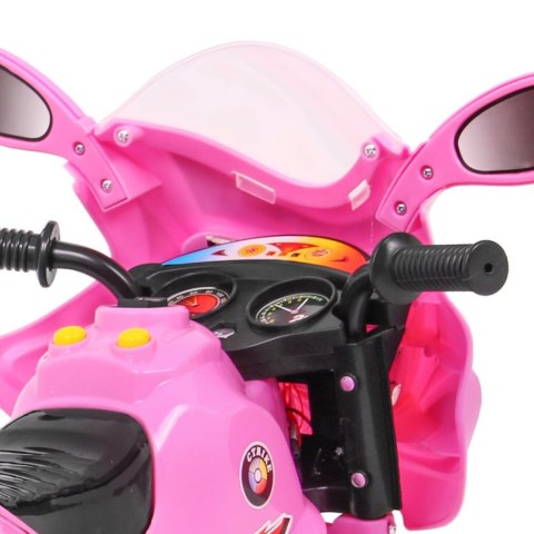 Motor elektryczny na akumulator jeździk motorek dla dzieci Różowy