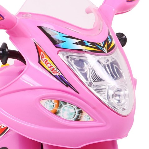 Motor elektryczny na akumulator jeździk motorek dla dzieci Różowy