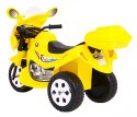 Motor elektryczny na akumulator jeździk motorek dla dzieci Żółty