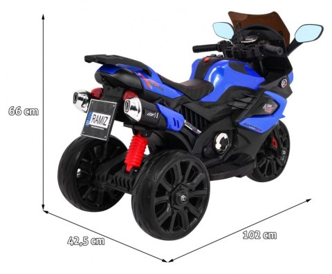 motor motorek elektryczny na akumulator dla dzieci Niebieski
