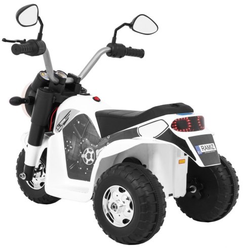 Motor mototek elektryczny jeździk na akumualto MiniBike Biały