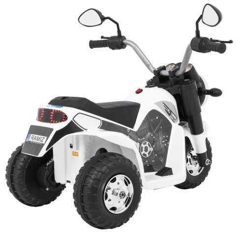 Motor mototek elektryczny jeździk na akumualto MiniBike Biały