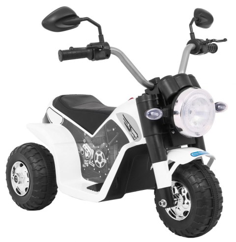 Motor mototek elektryczny jeździk na akumualto MiniBike Biały