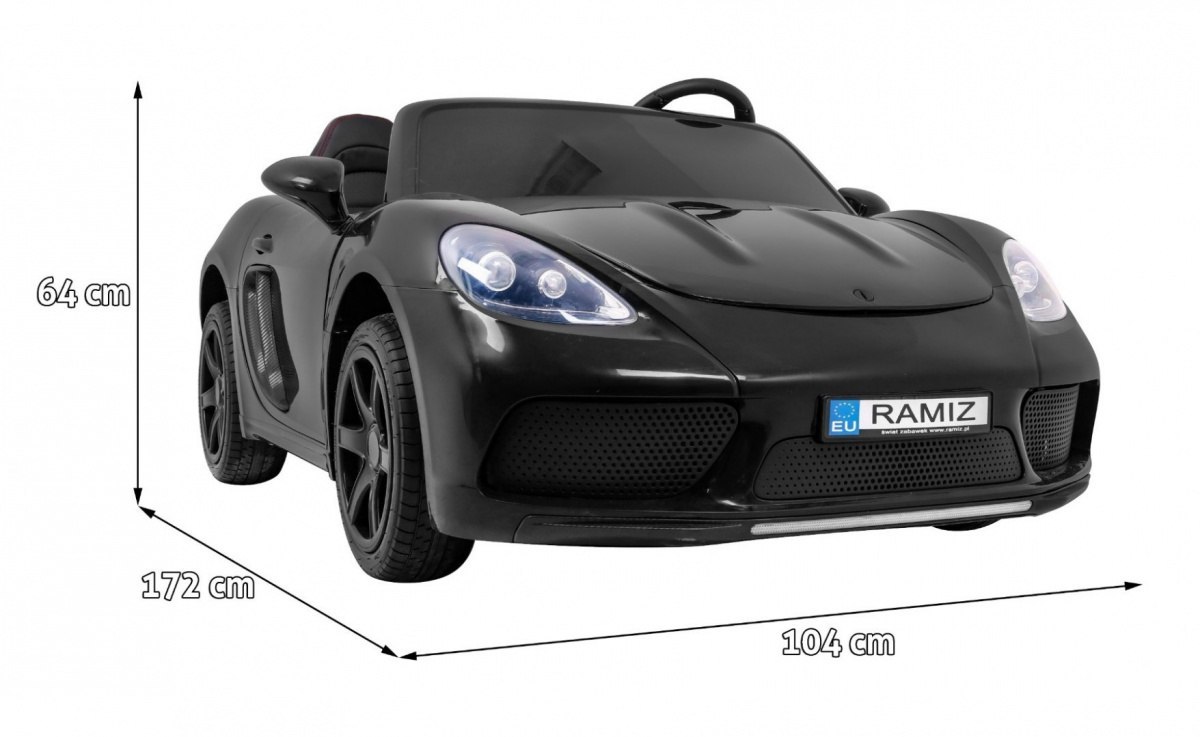 Samochód AUTO na akumulator Perfecta Czarny Samochód AUTO na akumulator Perfecta Czarny