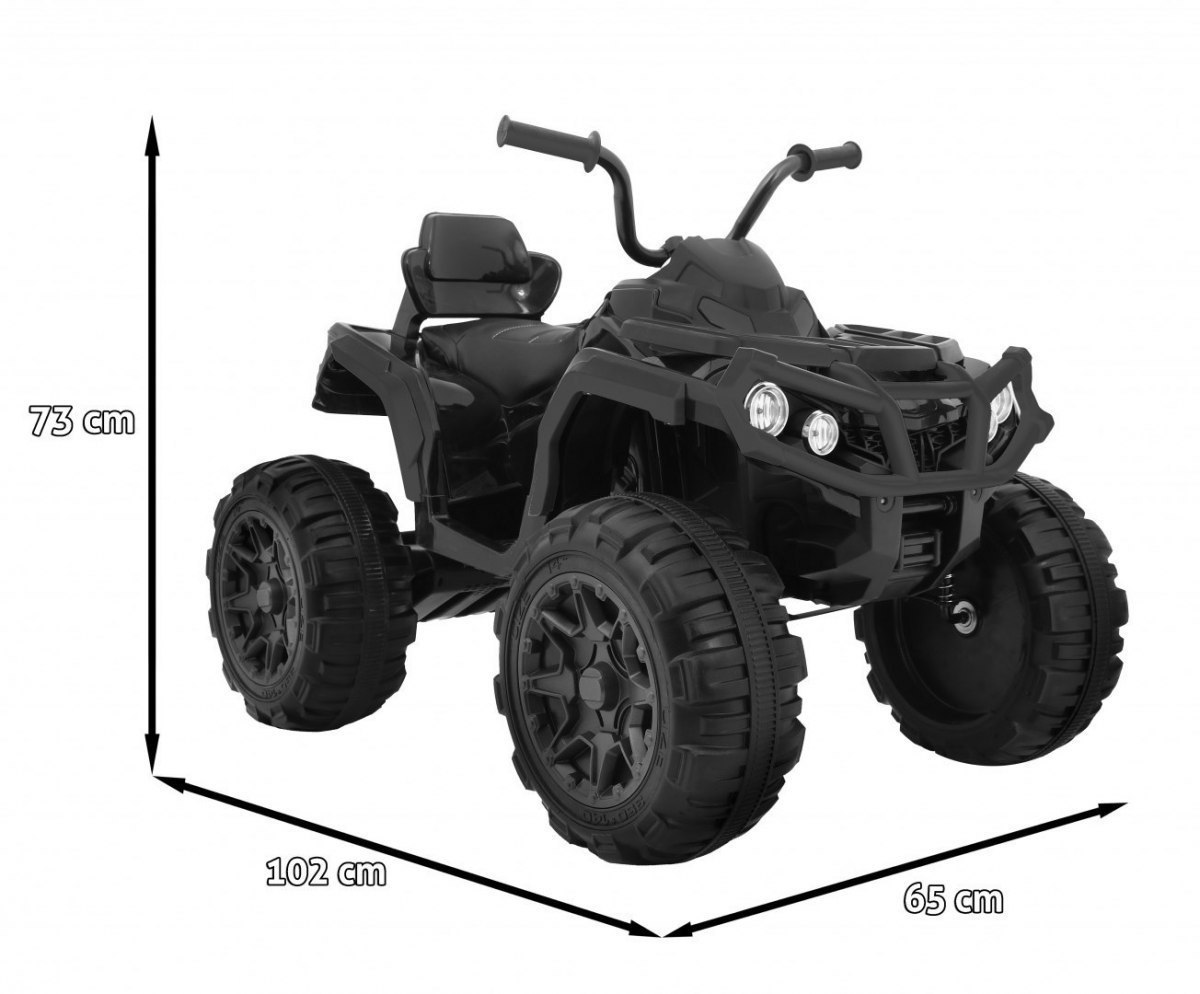 Quad elektryczny na akumulator ATV Czarny Quad elektryczny na akumulator ATV Czarny
