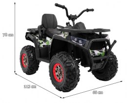 4x4  3-6 lat Quad elektryczny na akumulator  ATV Desert Biały