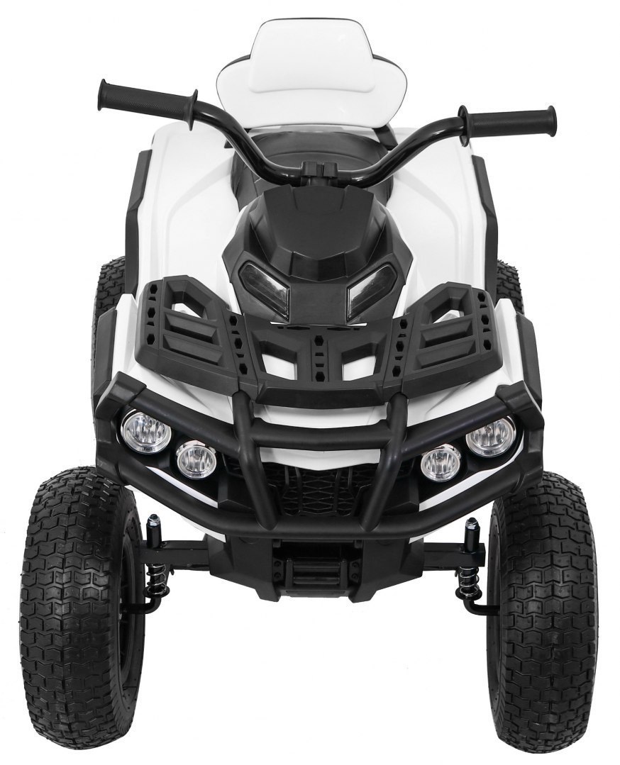 Quad elektryczny na akumulator ATV Pompowane Koła Biały Quad elektryczny na akumulator ATV Pompowane Koła Biały