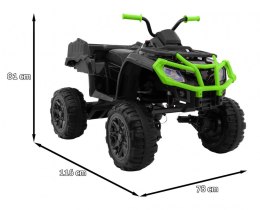 Quad elektryczny na akumulator XL ATV Czarno-Zielony