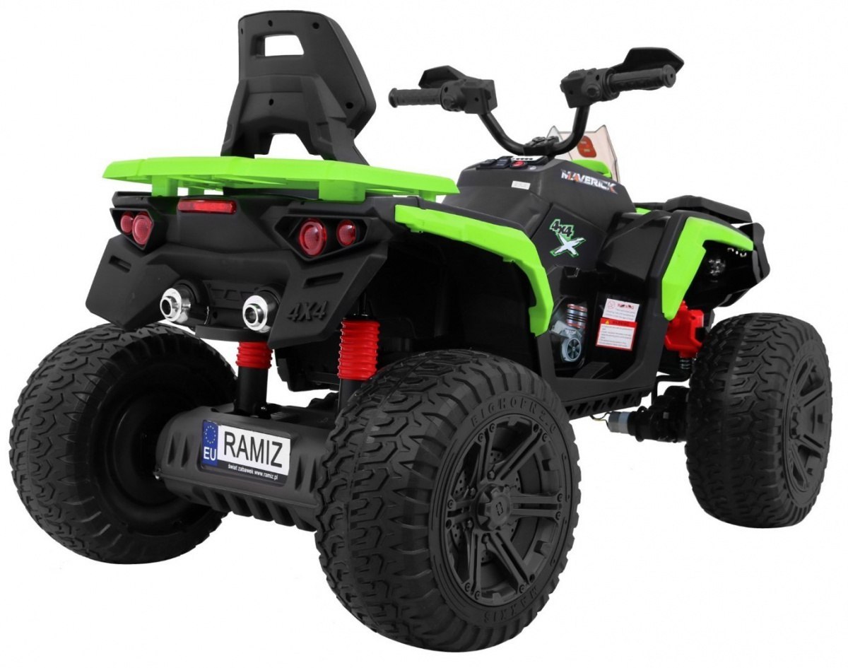 Quad elektryczny na akumulator Maverick 4x4 Zielony Quad elektryczny na akumulator Maverick 4x4 Zielony