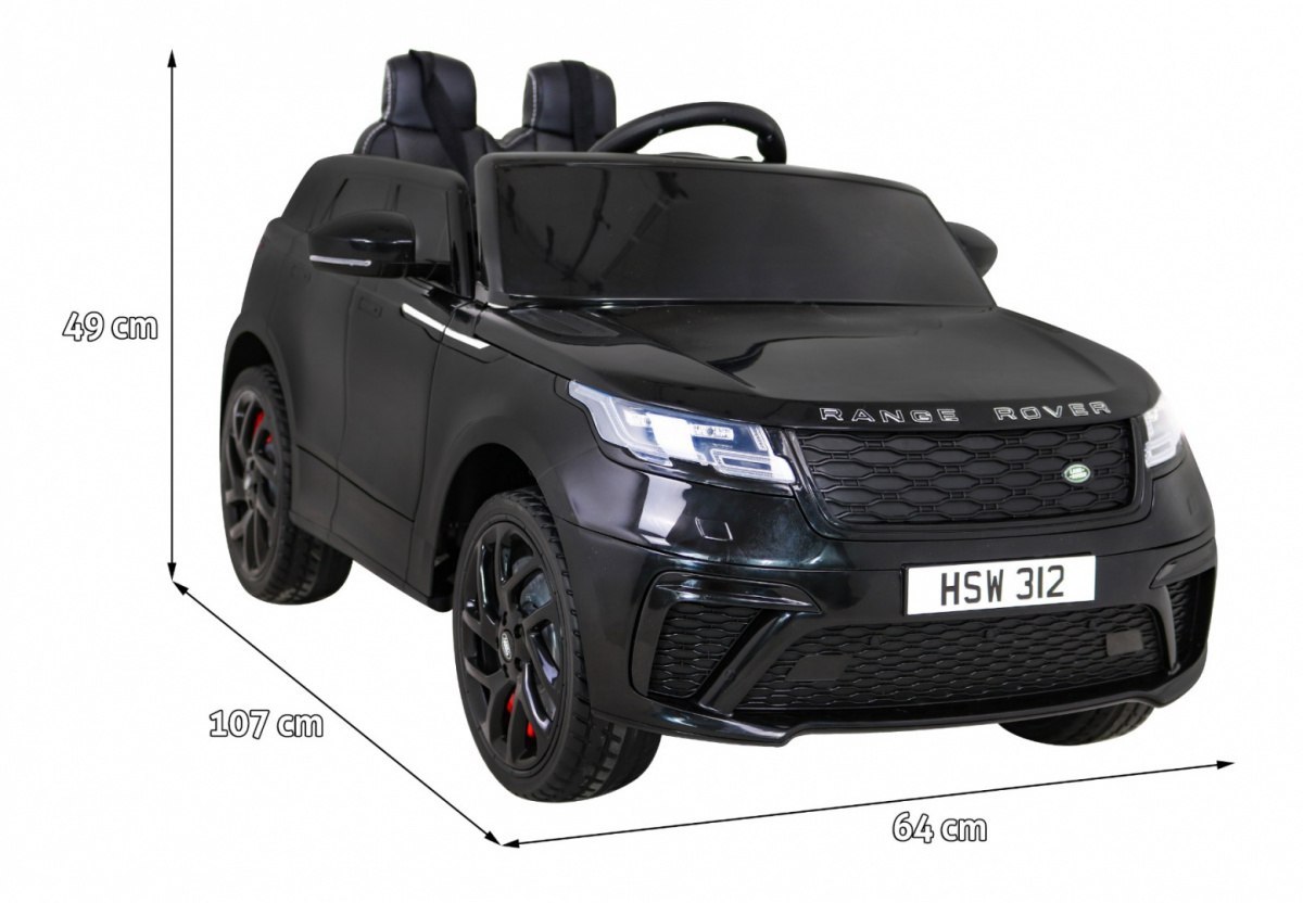 Samochód AUTO na akumulator Range Rover Velar Czarny Samochód AUTO na akumulator Range Rover Velar Czarny