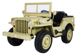 24V 4x80W 3osobowy MAX 60KG JEEP willys AUTO na akumulator Wojskowy