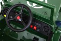 Samochód AUTO  na akumulator Retro Wojskowy Zielony