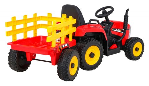 +przyczepa Traktor elektryczny na akumulator dla dzieci BLOW +przyczepa Traktor elektryczny na akumulator dla dzieci BLOW