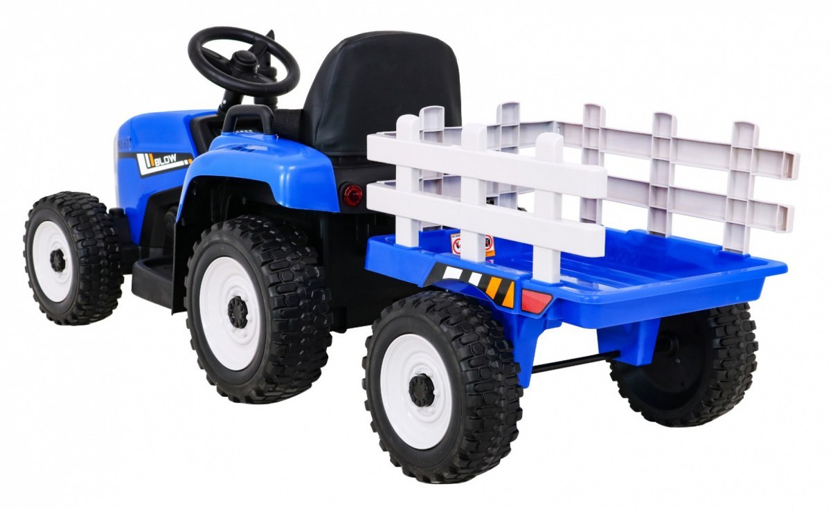 Samochód AUTO na akumulator Traktor z Przyczepą BLOW Niebieski Samochód AUTO na akumulator Traktor z Przyczepą BLOW Niebieski