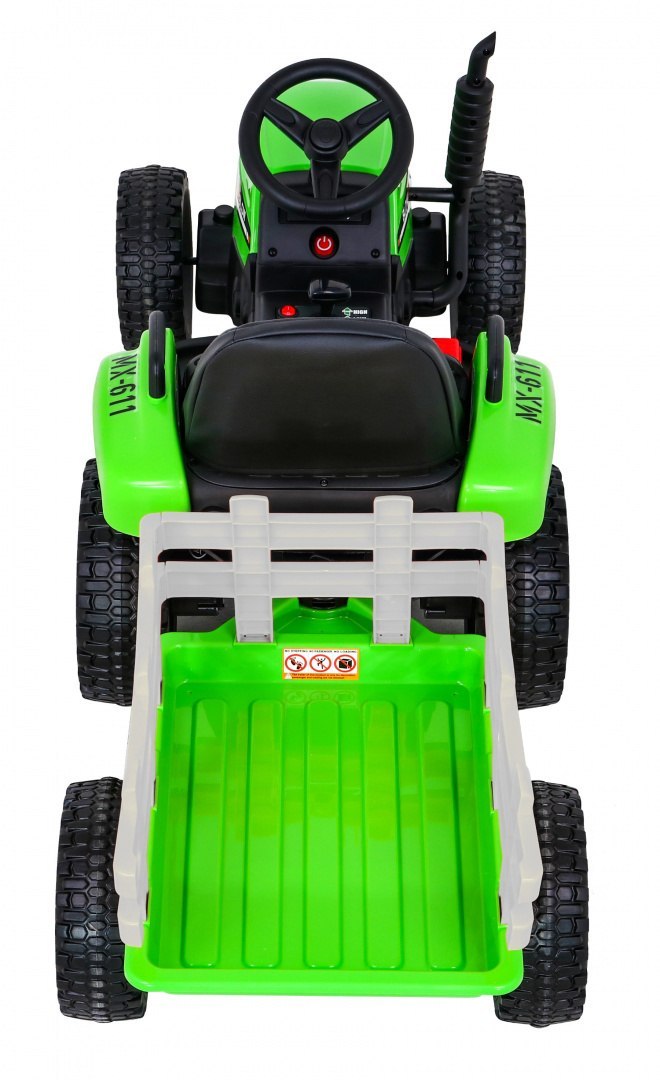 Samochód AUTO  na akumulator Traktor z Przyczepą BLOW Zielony