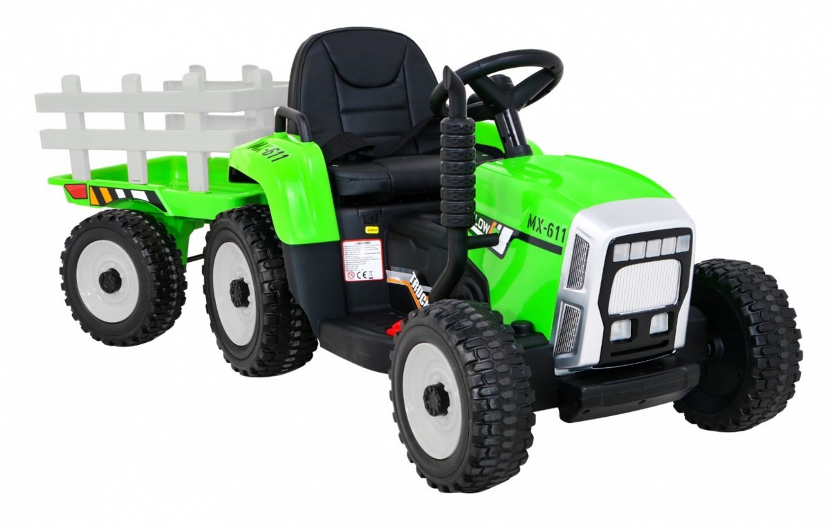 Samochód AUTO na akumulator Traktor z Przyczepą BLOW Zielony Samochód AUTO na akumulator Traktor z Przyczepą BLOW Zielony