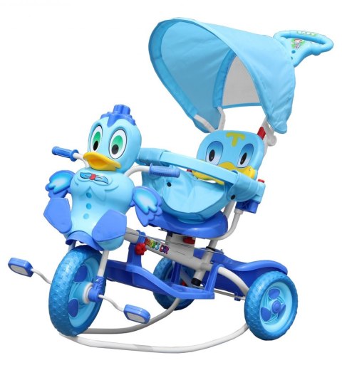 Rowerek 3 Kołowy rower  trzykołowy Wesoła Kaczka A11-2 Niebieski