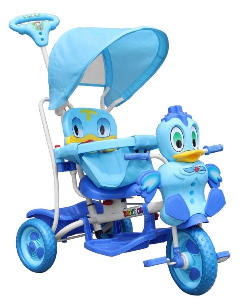 Rowerek 3 Kołowy rower  trzykołowy Wesoła Kaczka A11-2 Niebieski