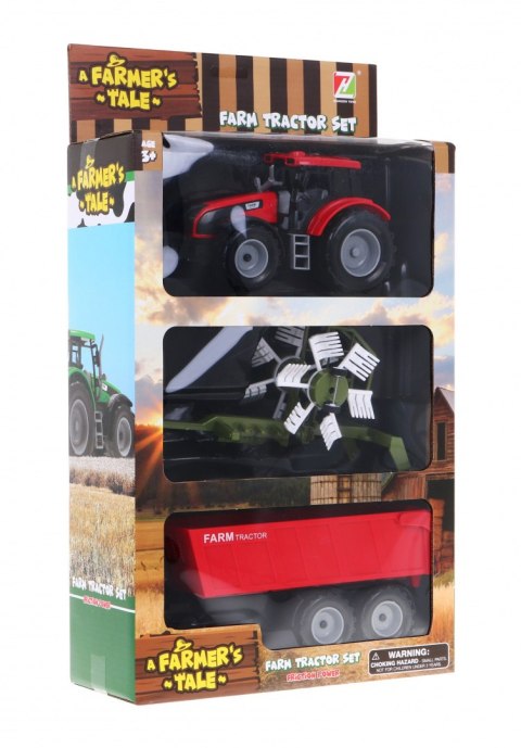 Traktor do przewracania siana z wywrotką