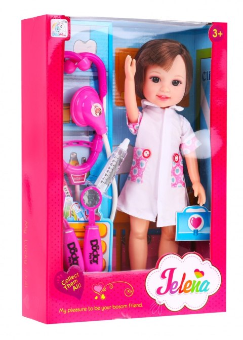 Zestaw Fashion Lalka Pielęgniarka Brunetka