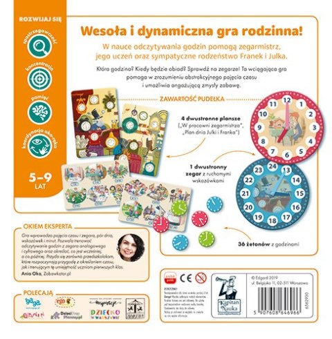 Gra edukacyjna planszowa Edukacyjna „Zegar"