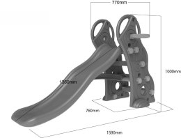 Zjeżdżalnia Ślizg 136 cm Koszykówka Fiolet