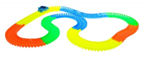 Elastyczny tor wyścigowy dla dzieci auto autka Świeci w ciemności