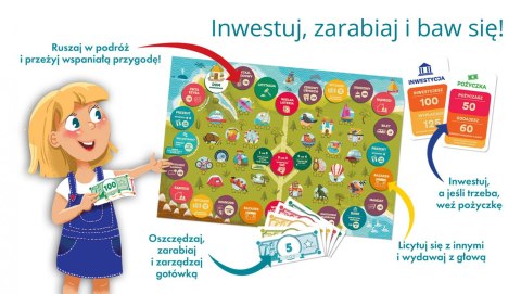 Planszowa gra edukacyjna "Mały inwestor" nauka przedsiębiorczości
