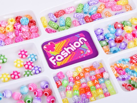 Kolorowe Koraliki literki zrób bransoletki ZA1773