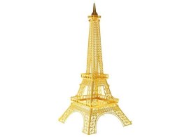 Złote Metalowe Puzzle dla dzieci bajkowe bajki  3D Wieża Eiffla ZA1716