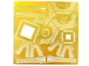 Złote Metalowe Puzzle dla dzieci bajkowe bajki  3D Wieża Eiffla ZA1716