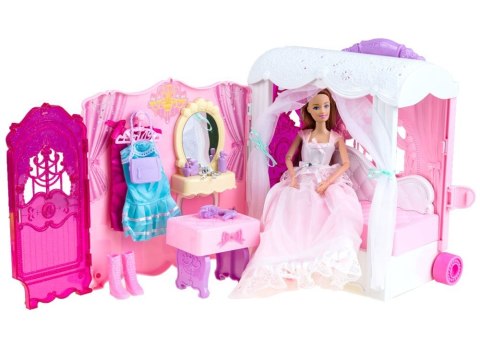 Anlily Uroczy DOMEK na kółkach lalka wanna ZA2171