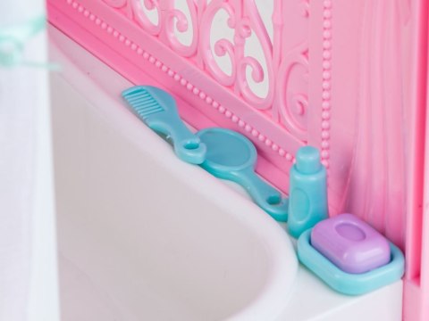 Anlily Uroczy DOMEK na kółkach lalka wanna ZA2171