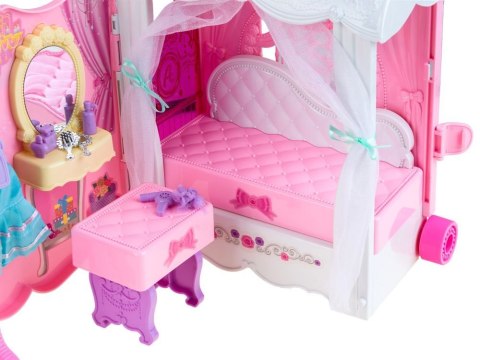 Anlily Uroczy DOMEK na kółkach lalka wanna ZA2171