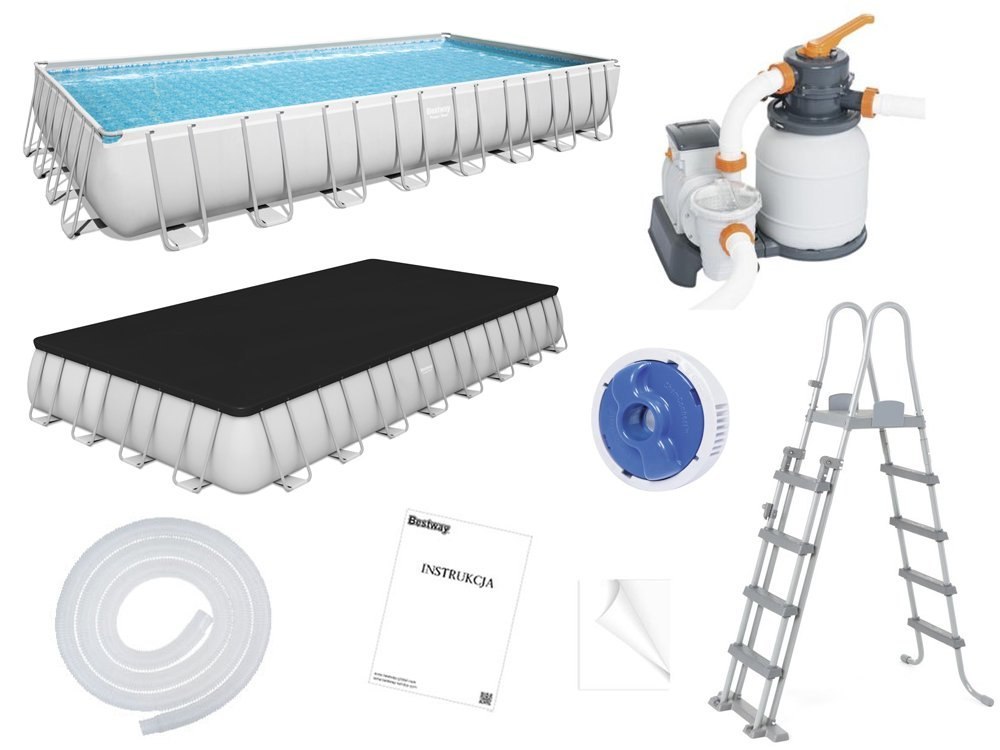 Bestway Basen STELAŻOWY 956x488x132cm 11w1 56623 Bestway Basen STELAŻOWY 956x488x132cm 11w1 56623