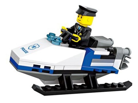 Klocki POLICJA HELIKOPTER 3w1 206ele ZA2193