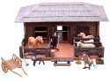 Figurki koń krowa Farma gospodarstwo ze zwierzętami stajnia ZA2602