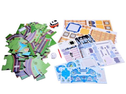 Puzzle 3D mata wieża Eiffla, Big Ben autko ZA2536