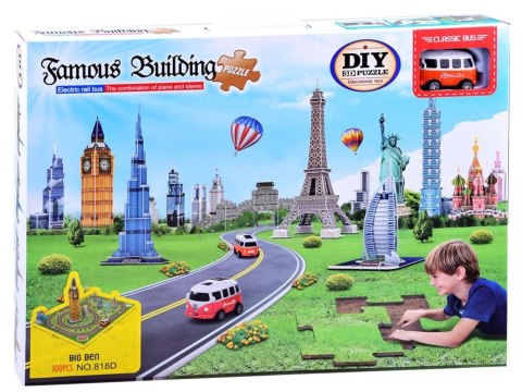 Puzzle 3D mata wieża Eiffla, Big Ben autko ZA2536