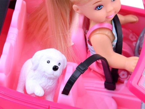 Anlily Lalka Kiki Love z pieskiem w aucie ZA2805