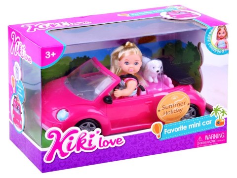 Anlily Lalka Kiki Love z pieskiem w aucie ZA2805