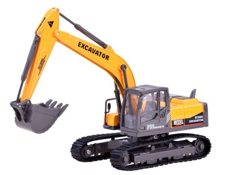 Metalowa KOPARKA gąsienice światło dźwięk ZA3067