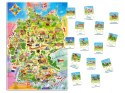 Puzzle dla dzieci bajkowe bajki Mapa Niemiec 120 elementów +CA0037