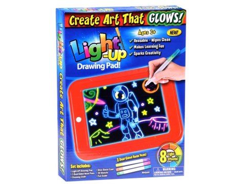 Tablet podświetlany magiczna tablica pisaki TA0086