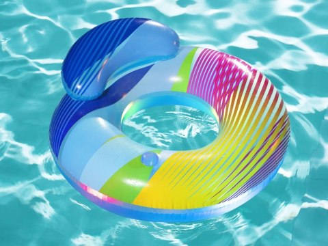 Bestway Neonowy Fotel dmuchany LED 118x117cm 43252