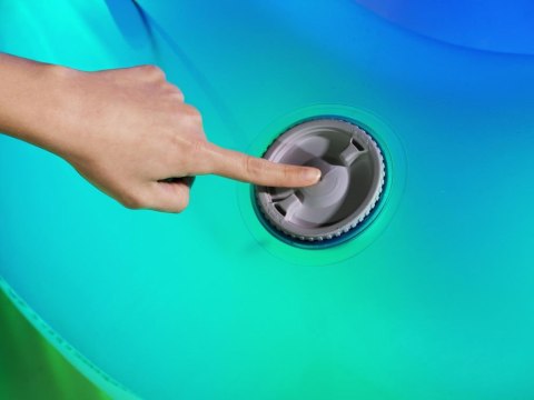 Bestway Neonowy Fotel dmuchany LED 118x117cm 43252