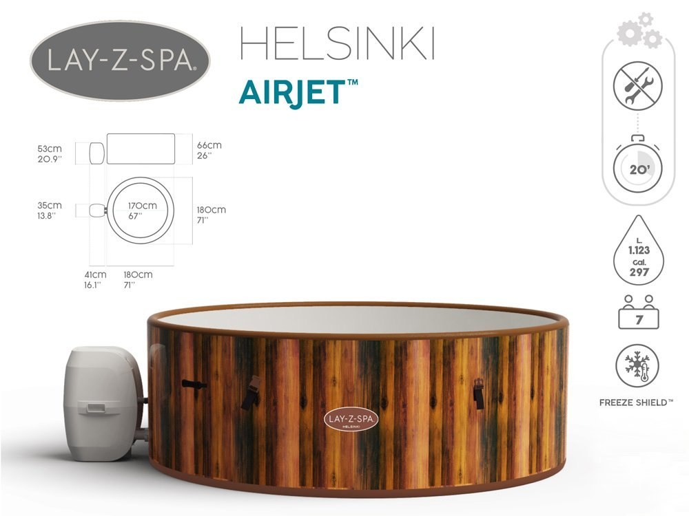 Bestway jacuzzi Lay-Z-Spa Helsinki 5-7 osób 60025 Bestway jacuzzi Lay-Z-Spa Helsinki 5-7 osób 60025