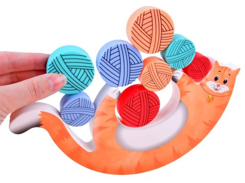 Gra zręcznościowa BALANSUJĄCY KOT układanka ZA3944